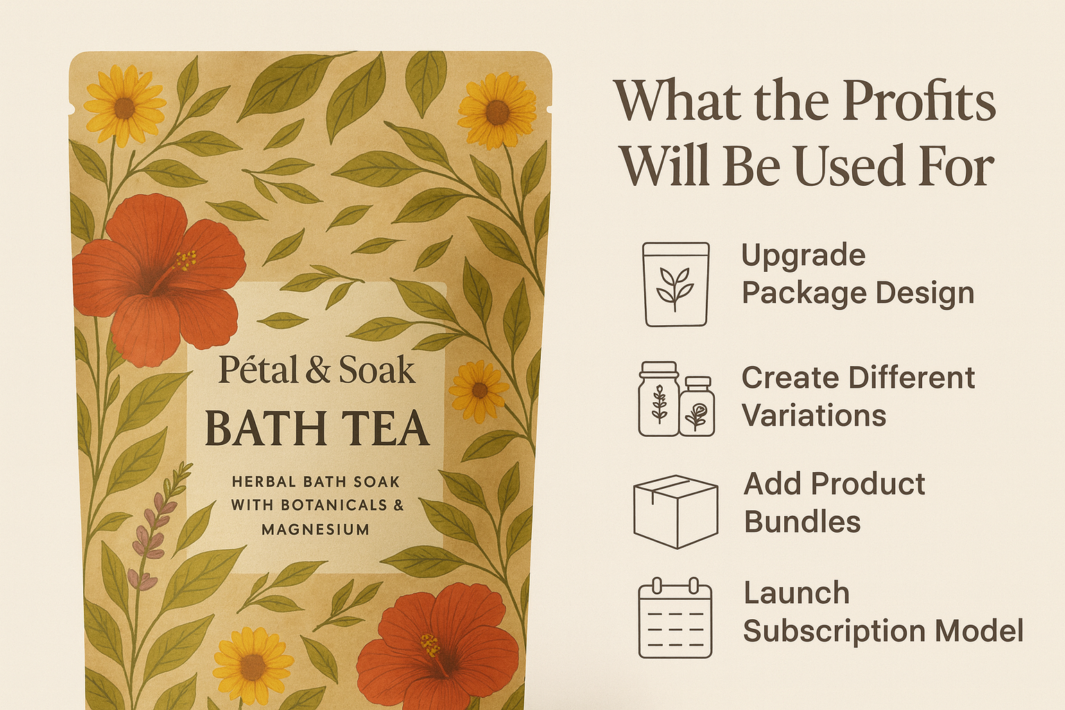Pétal & Soak (2 Pack) – Spa-Grade Spa At Home, Botanical Bath Tea Soak (Buy 2 = Shipping on us)